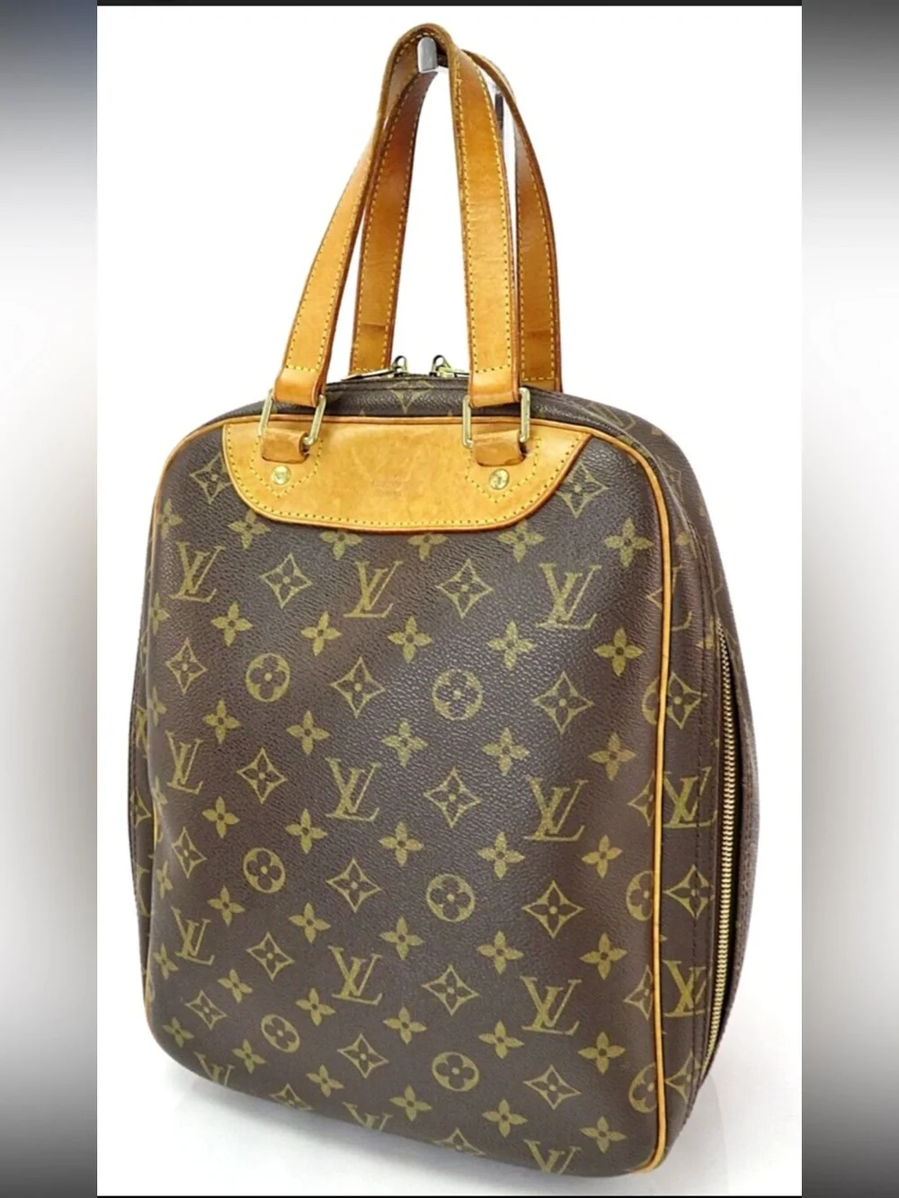 Louis Vuitton Monogram Canvas Brown & Tan Shoulder Tote